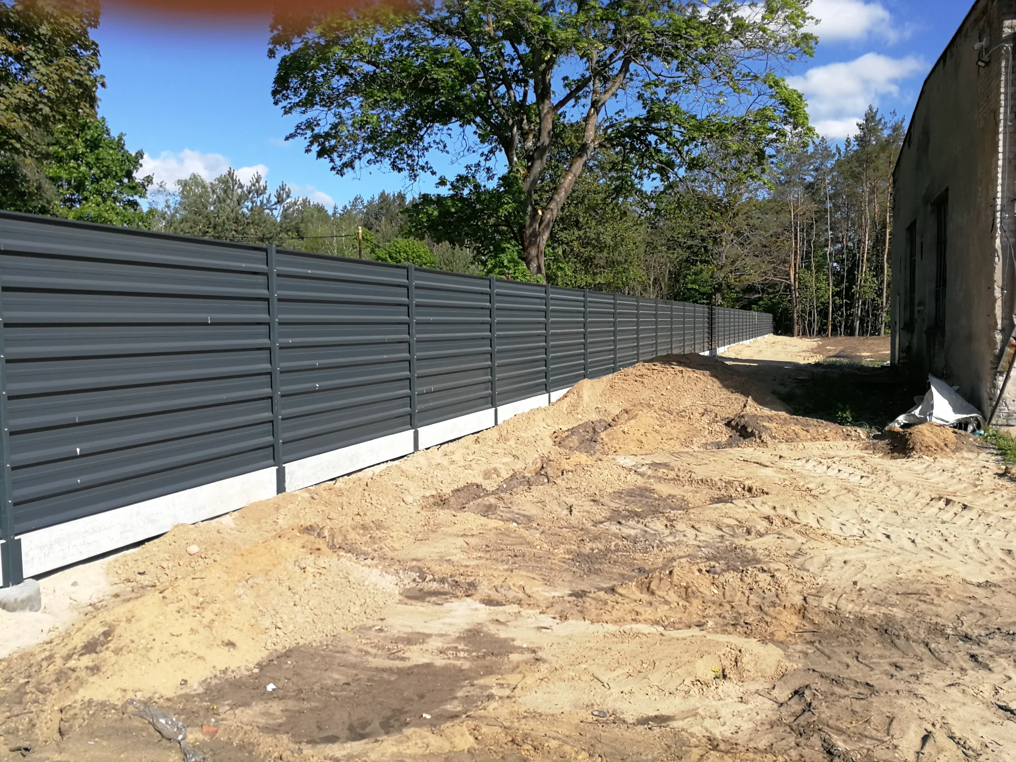 Ogrodzenie panelowe szare - Gorzów